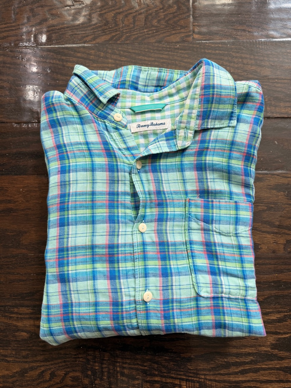 Tommy Bahama Men’s Plaid Button Down Shirt